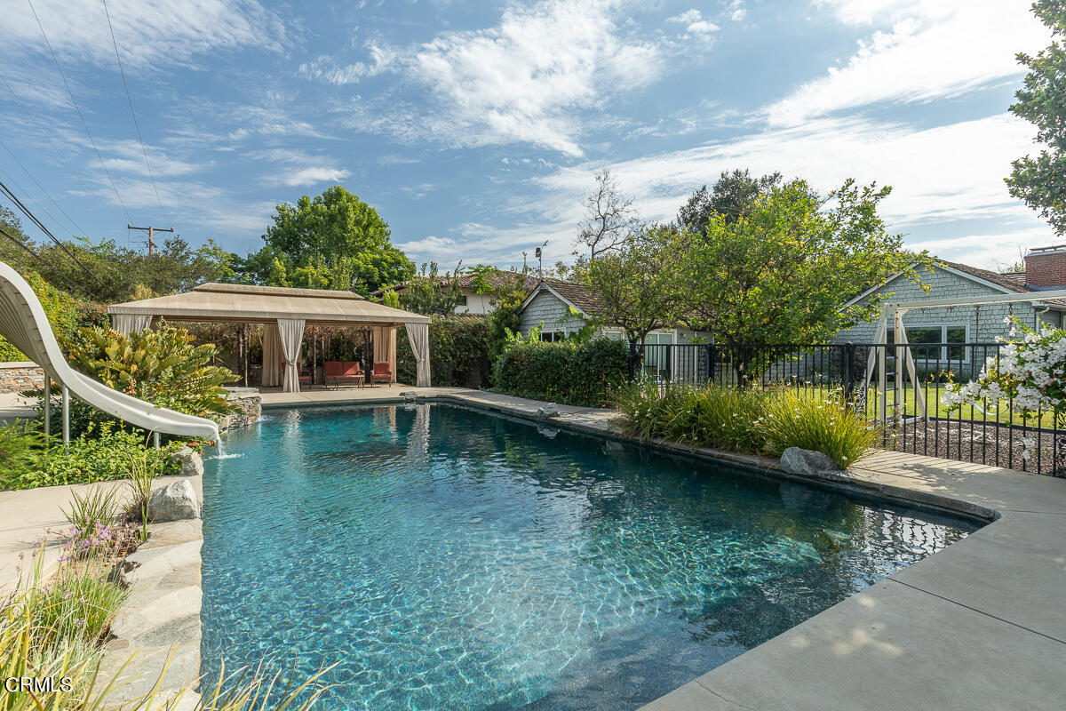 424 North Old Ranch Road Arcadia, CA 91007 - Photo 45 of 54 a view of house with swimming pool and yard