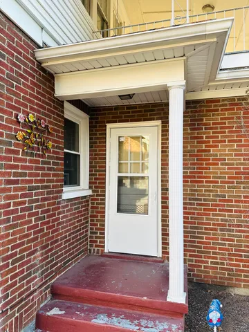 a view of front door of house
