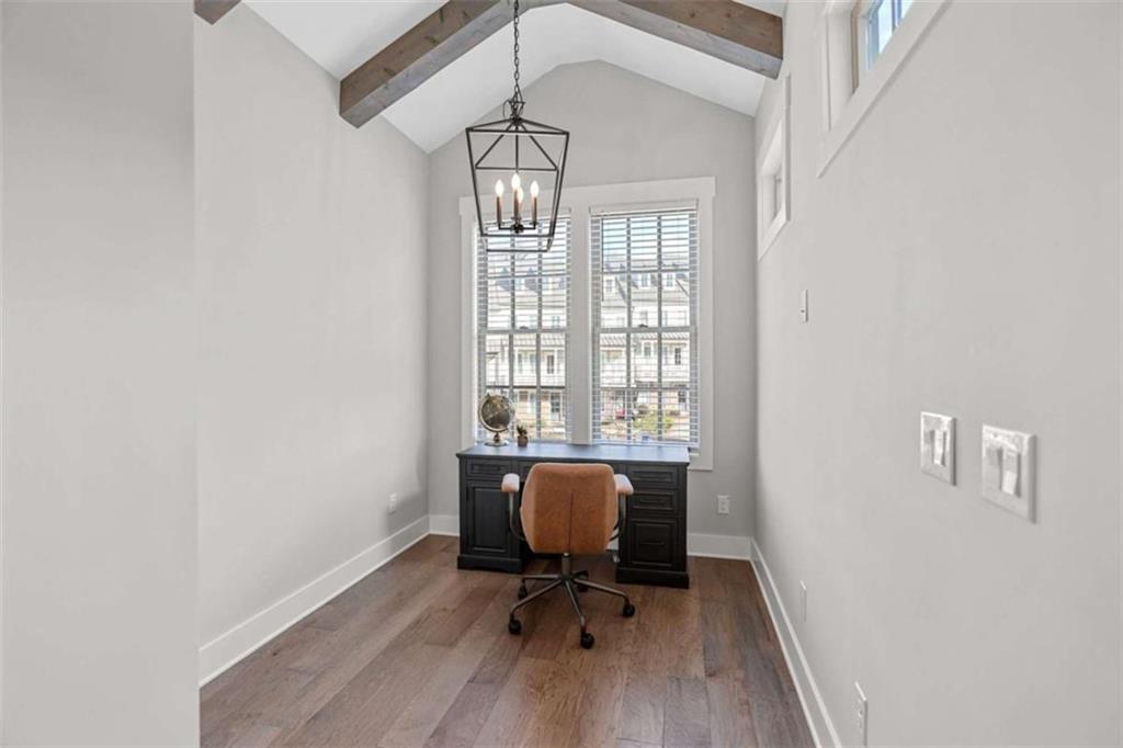 4466 Lemon Street Acworth, GA 30101 - Photo 29 of 65 a workspace with wooden floor and a window
