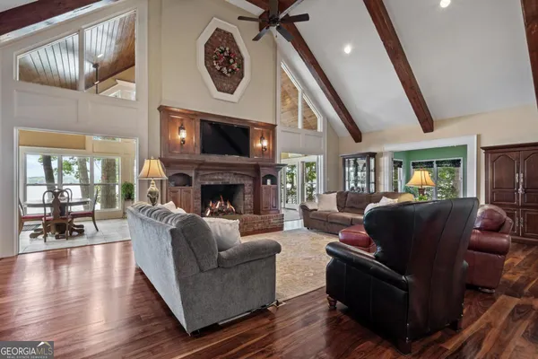 a kitchen with a table and chairs in it