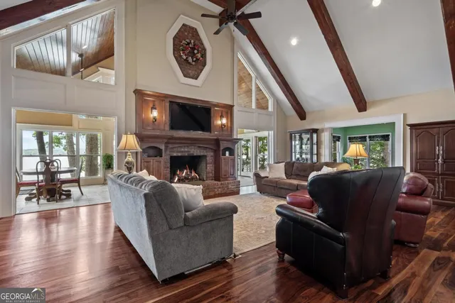 a kitchen with a table and chairs in it