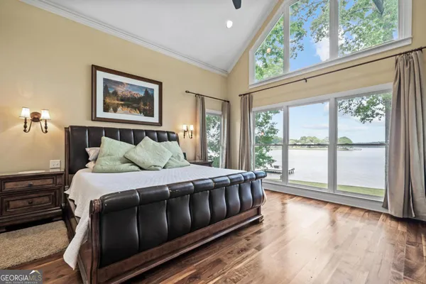 an empty room with a empty space and windows