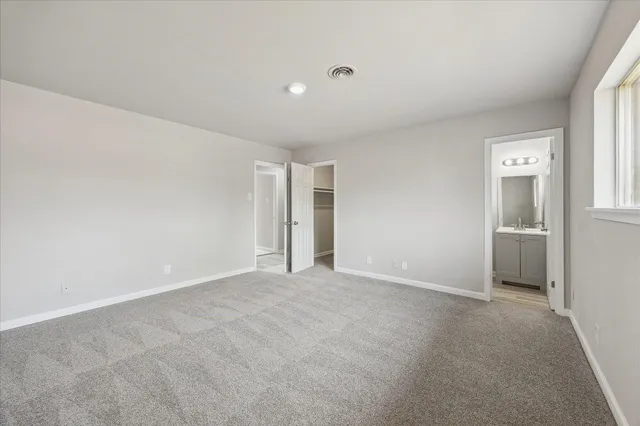 a view of an empty room