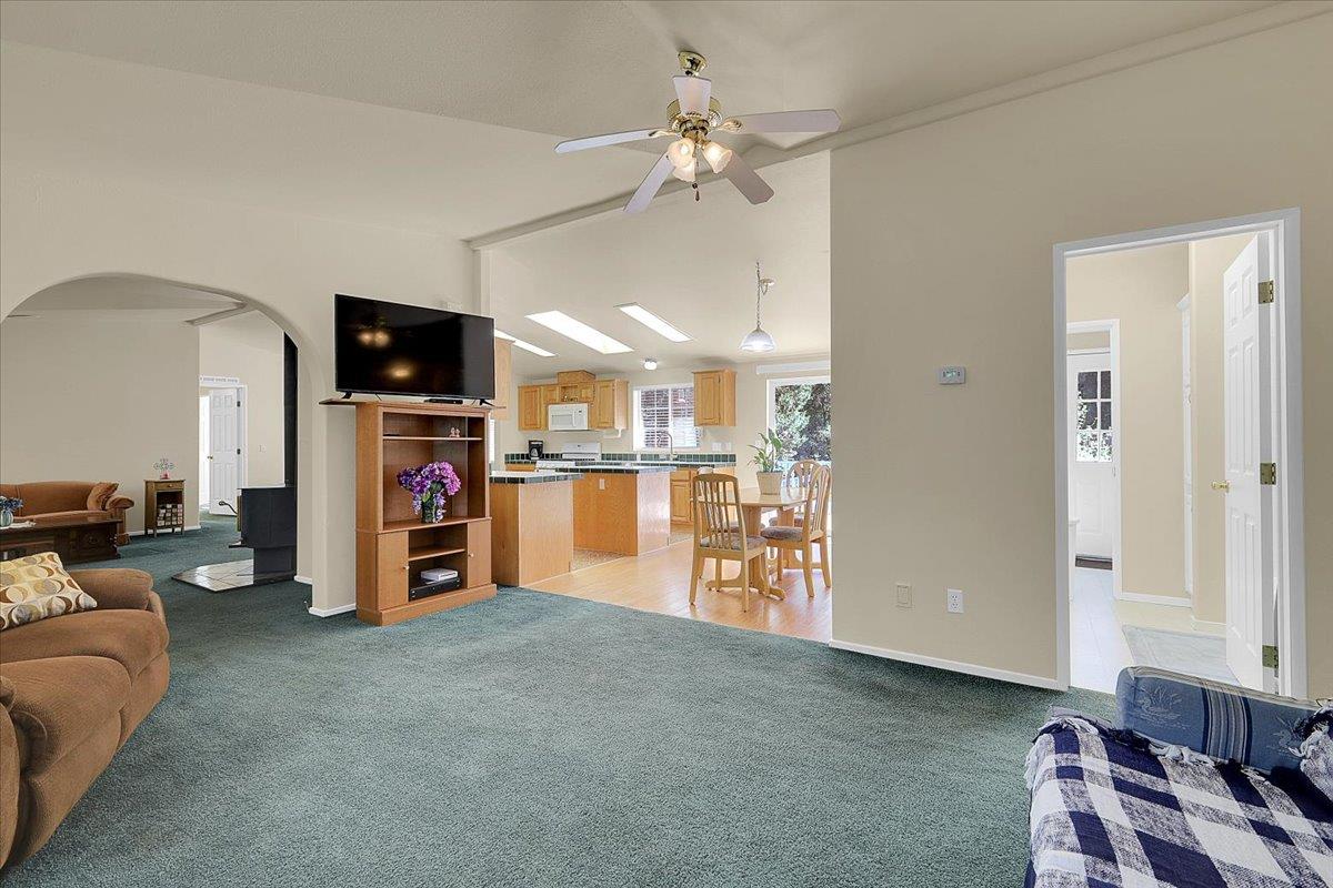 138 Big Fir Road Forbestown, CA 95941 - Photo 17 of 56 a view of a livingroom with furniture and a flat screen tv