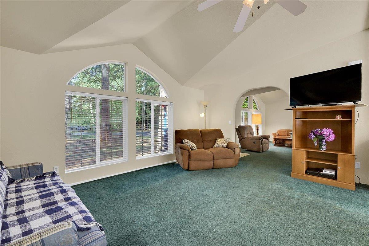 138 Big Fir Road Forbestown, CA 95941 - Photo 18 of 56 a living room with furniture and a flat screen tv