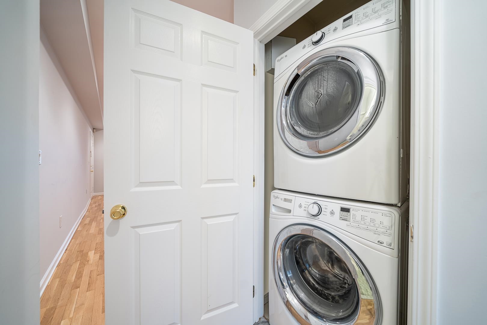 122 Monroe Street, Unit 3 Hoboken, NJ 07030 - Photo 21 of 24 a utility room with dryer and washer
