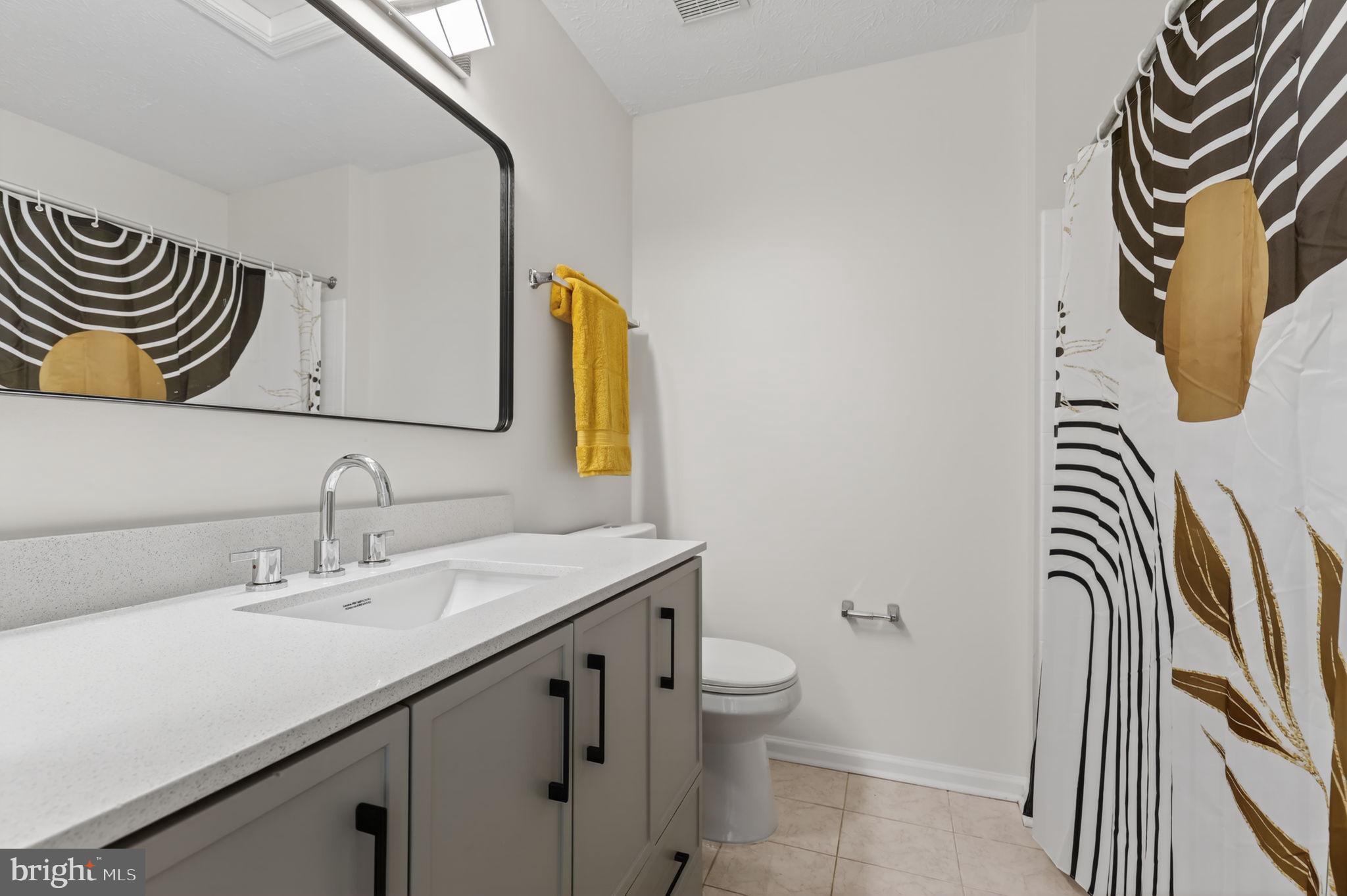 8612 Fire Rock Road Laurel, MD 20724 - Photo 31 of 57 a bathroom with a sink a toilet and a mirror
