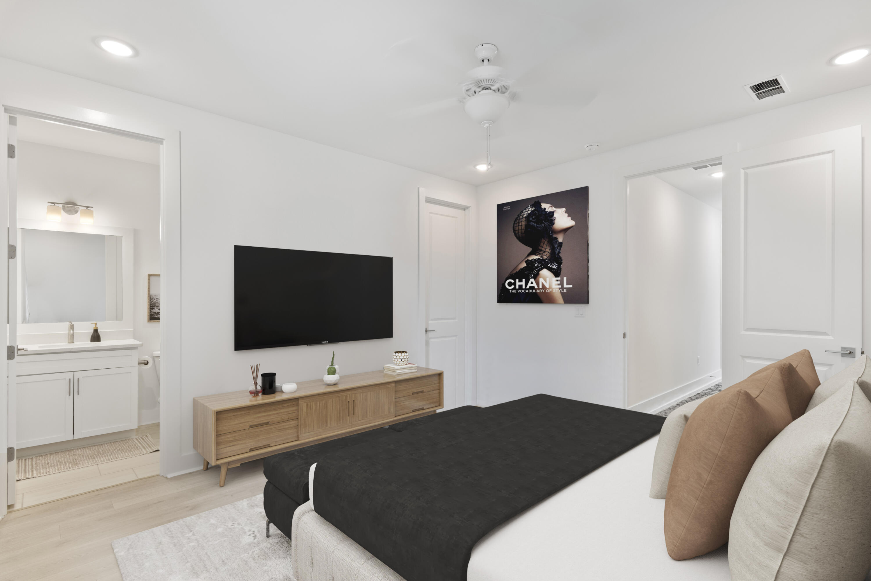 50 Blue Eden Loop, Unit LOT 39 Santa Rosa Beach, FL 32459 - Photo 26 of 29 a living room with furniture and a flat screen tv