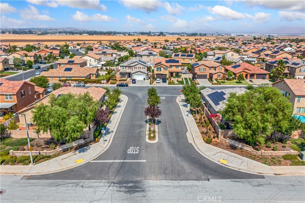 3439 Joshua Tree Court Perris, CA 92570 - Photo 43 of 49 an aerial view of residential houses with outdoor space and garden view