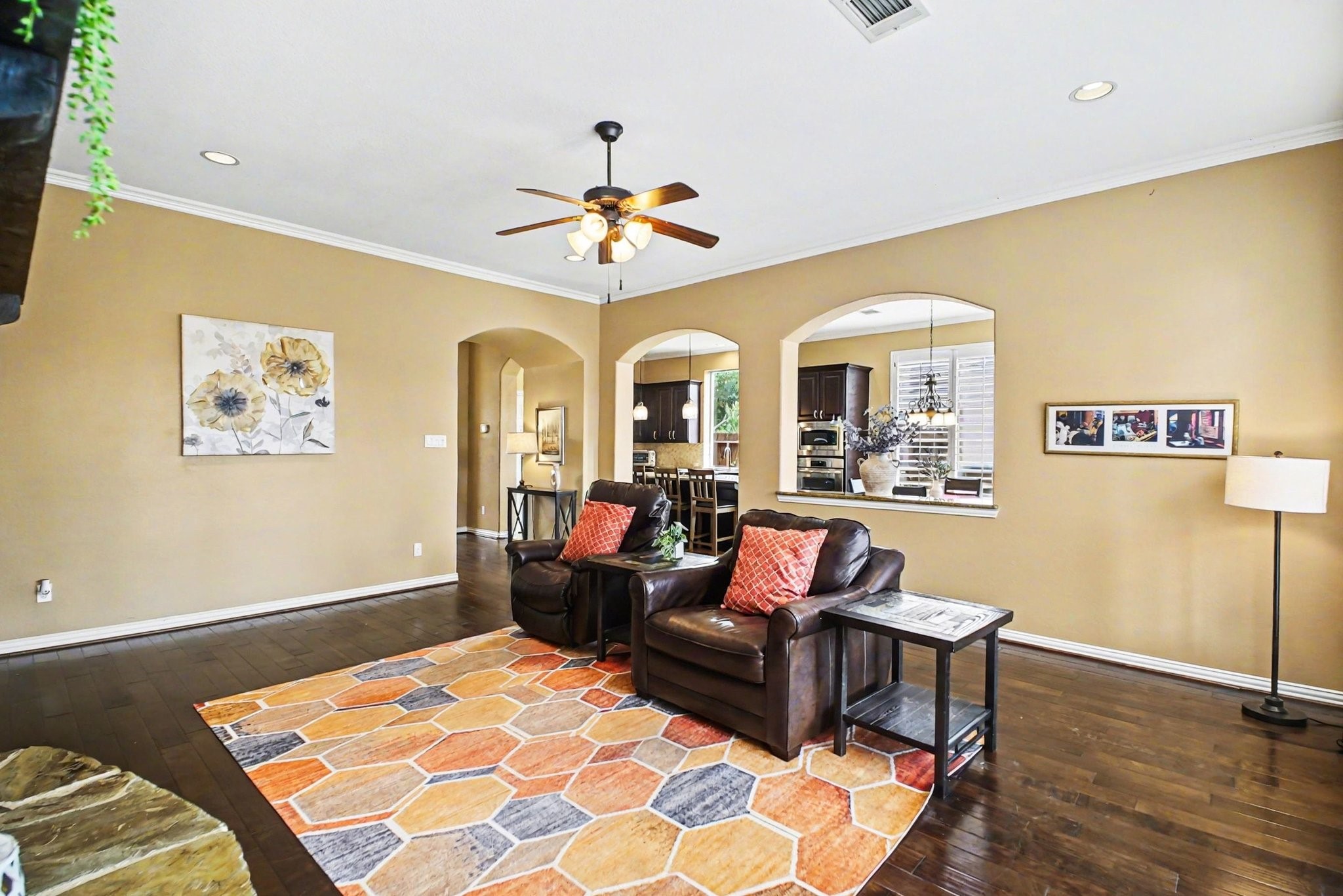 8210 Thunder Ridge Way Missouri City, TX 77459 - Photo 12 of 42 Den with easy access to the kitchen, perfect for entertaining.