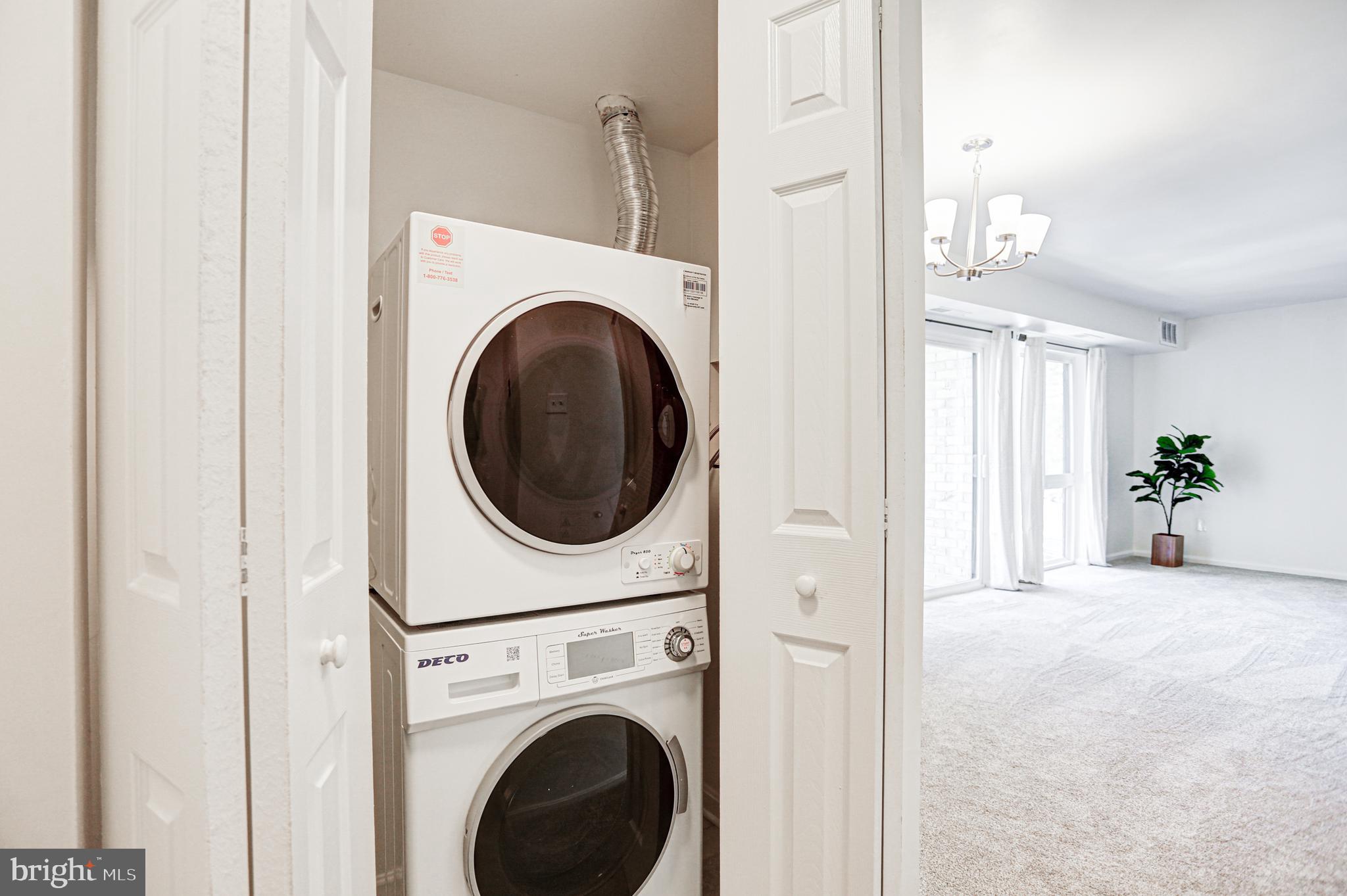 6143 Edsall Road, Unit K Alexandria, VA 22304 - Photo 13 of 24 New stackable washer/dryer in unit
