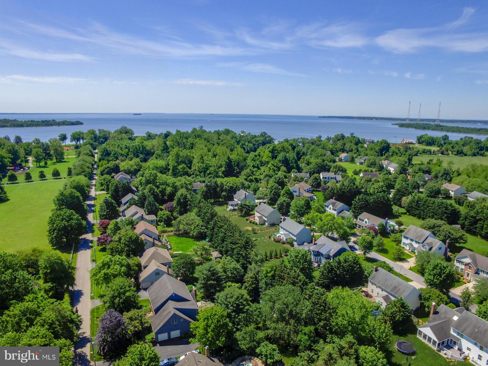 1478 Sharps Point Road Annapolis, MD 21409 - Photo 27 of 30 Aerial view of Chesapeake above home