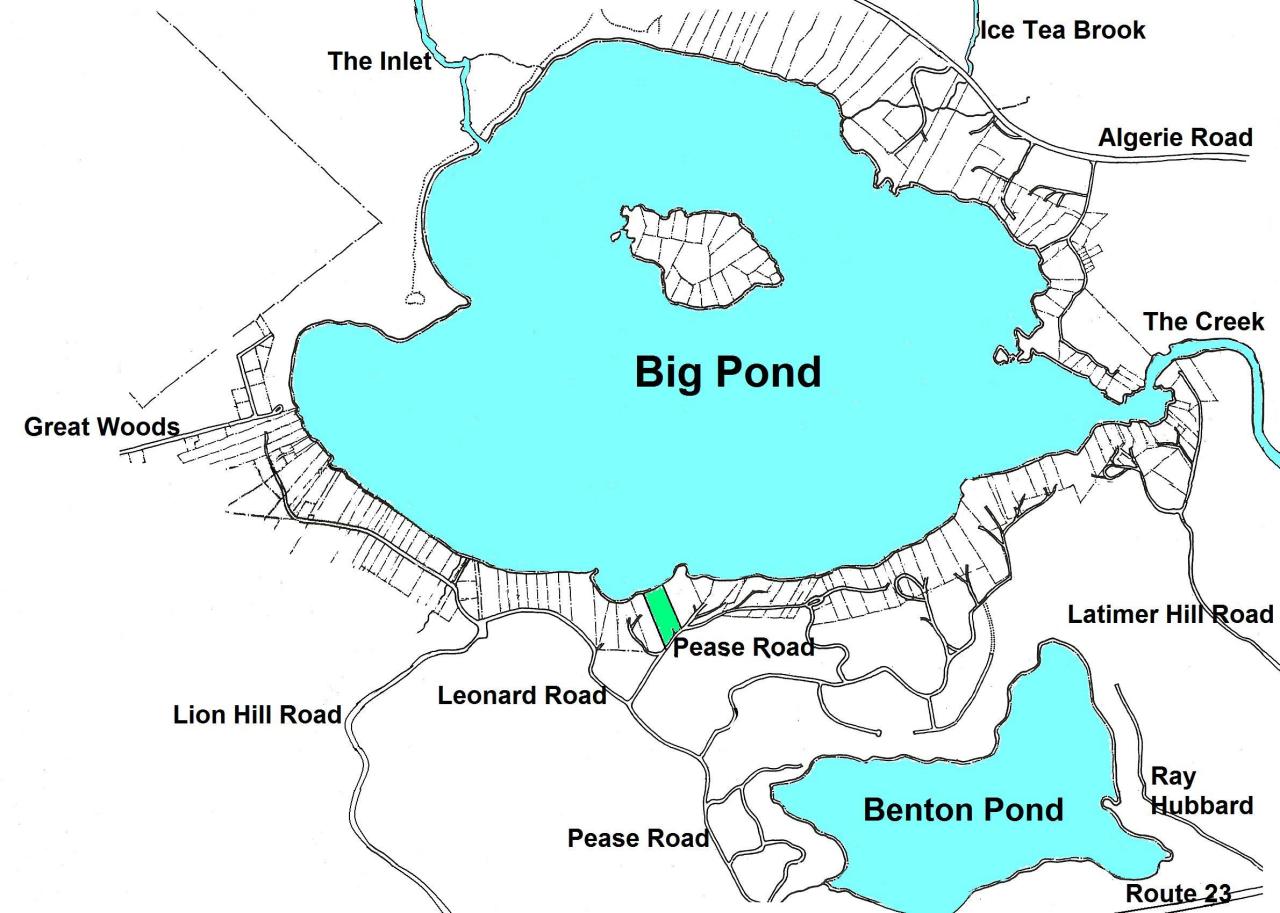 273 Pease Road Otis, MA 01029 - Photo 15 of 15 Big Pond Map