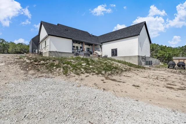 a house view with a outdoor space