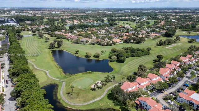 an aerial view of a city with lots of residential buildings