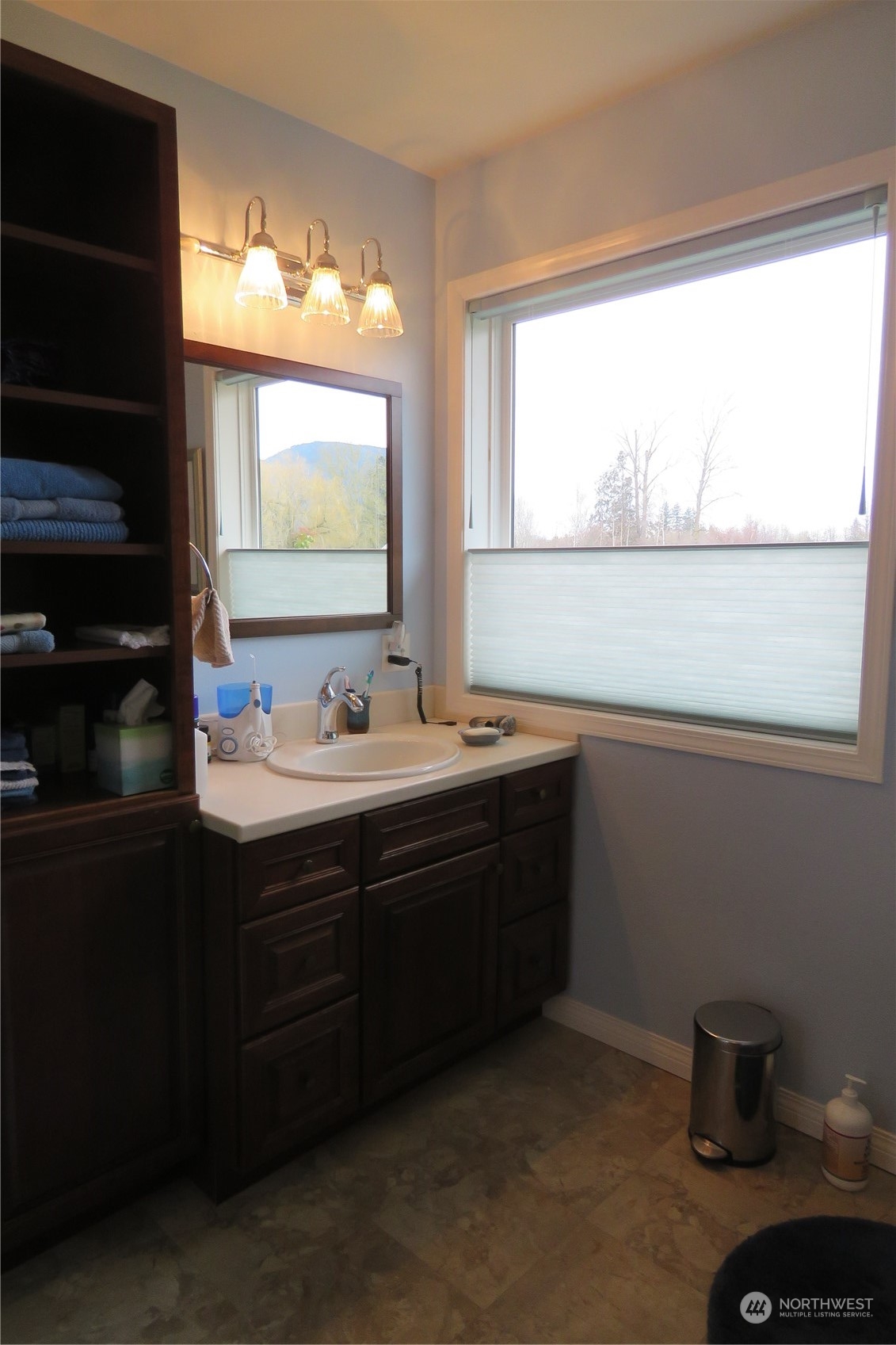 107 South Pass Road, Unit 28 Nooksack, WA 98276 - Photo 30 of 38 a bathroom with a sink and a mirror