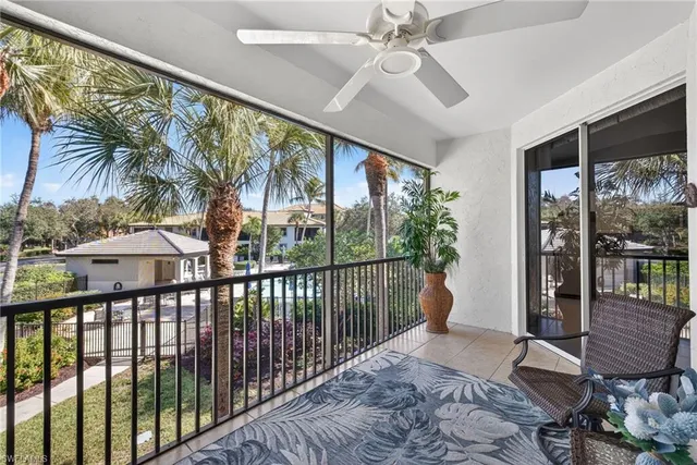 a view of a porch with furniture