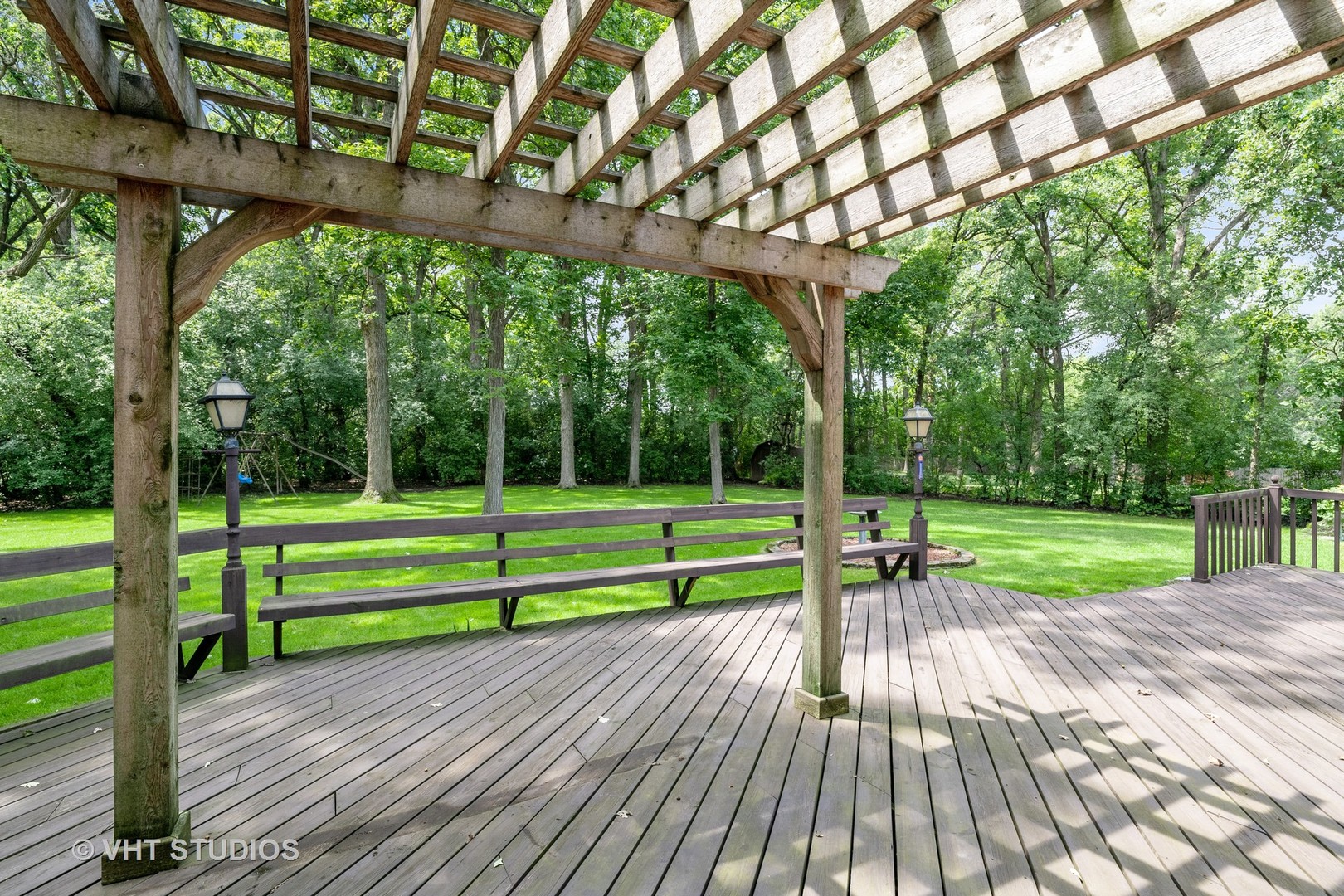 60 North Ridge Road Lake Forest, IL 60045 - Photo 3 of 36 a view of a park with wooden floor and fence