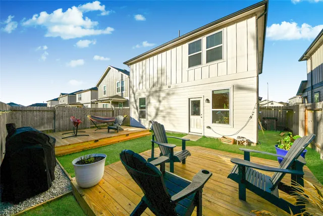 a view of a swimming pool with a lounge chairs