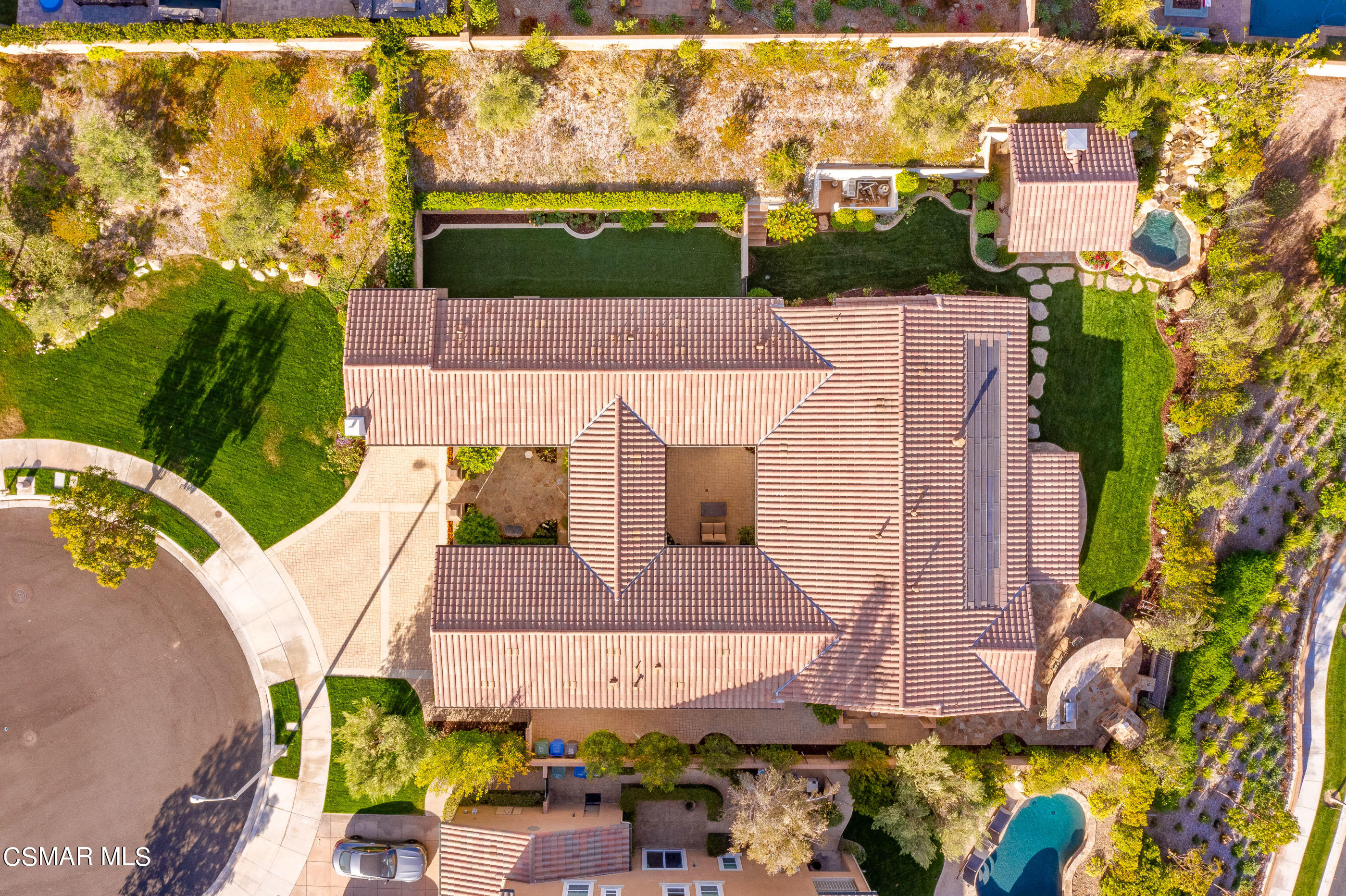 13740 Pinefield Court Moorpark, CA 93021 - Photo 57 of 62 an aerial view of a house with a yard