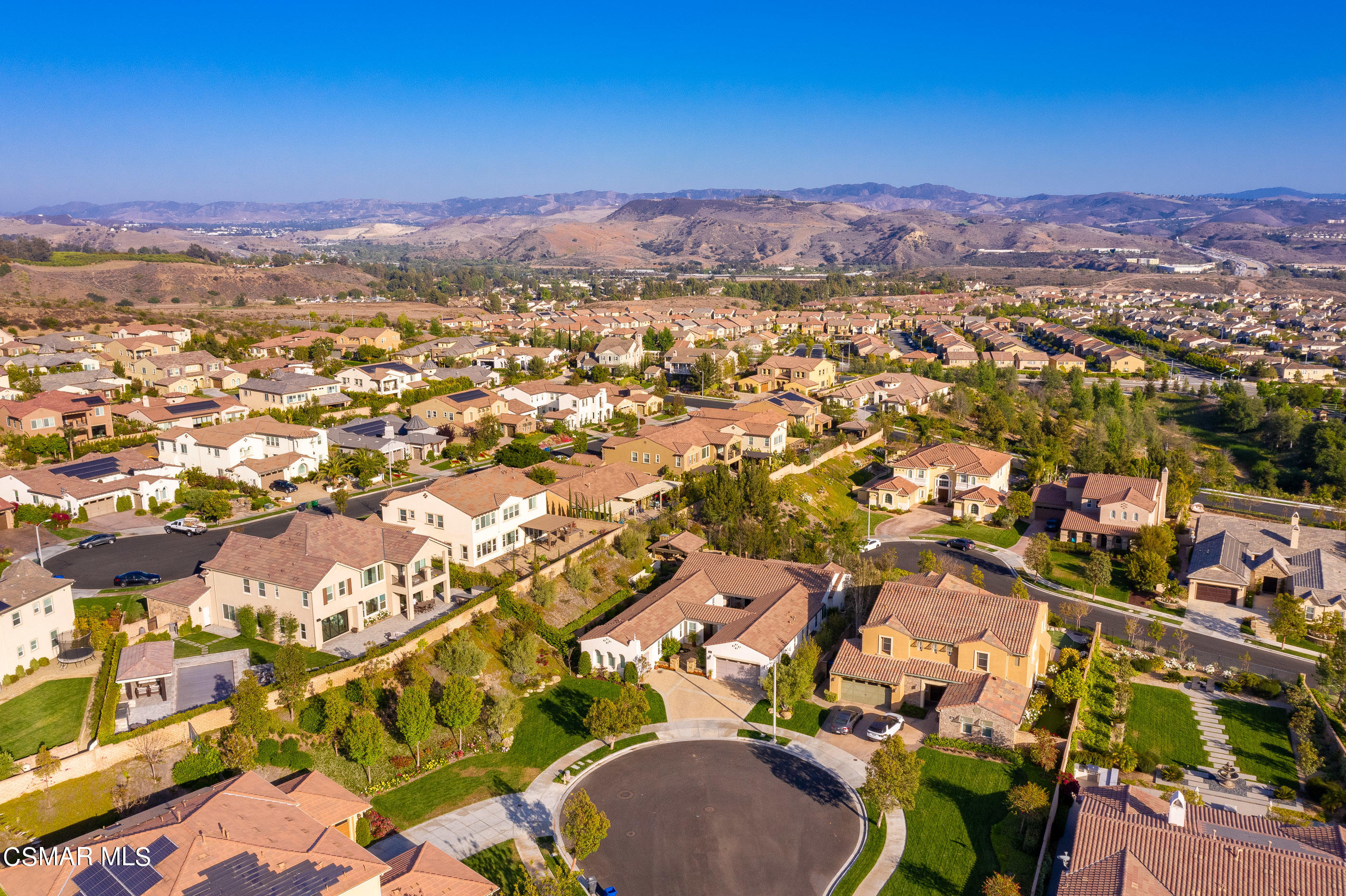 13740 Pinefield Court Moorpark, CA 93021 - Photo 61 of 62 a view of a city with mountains in the background