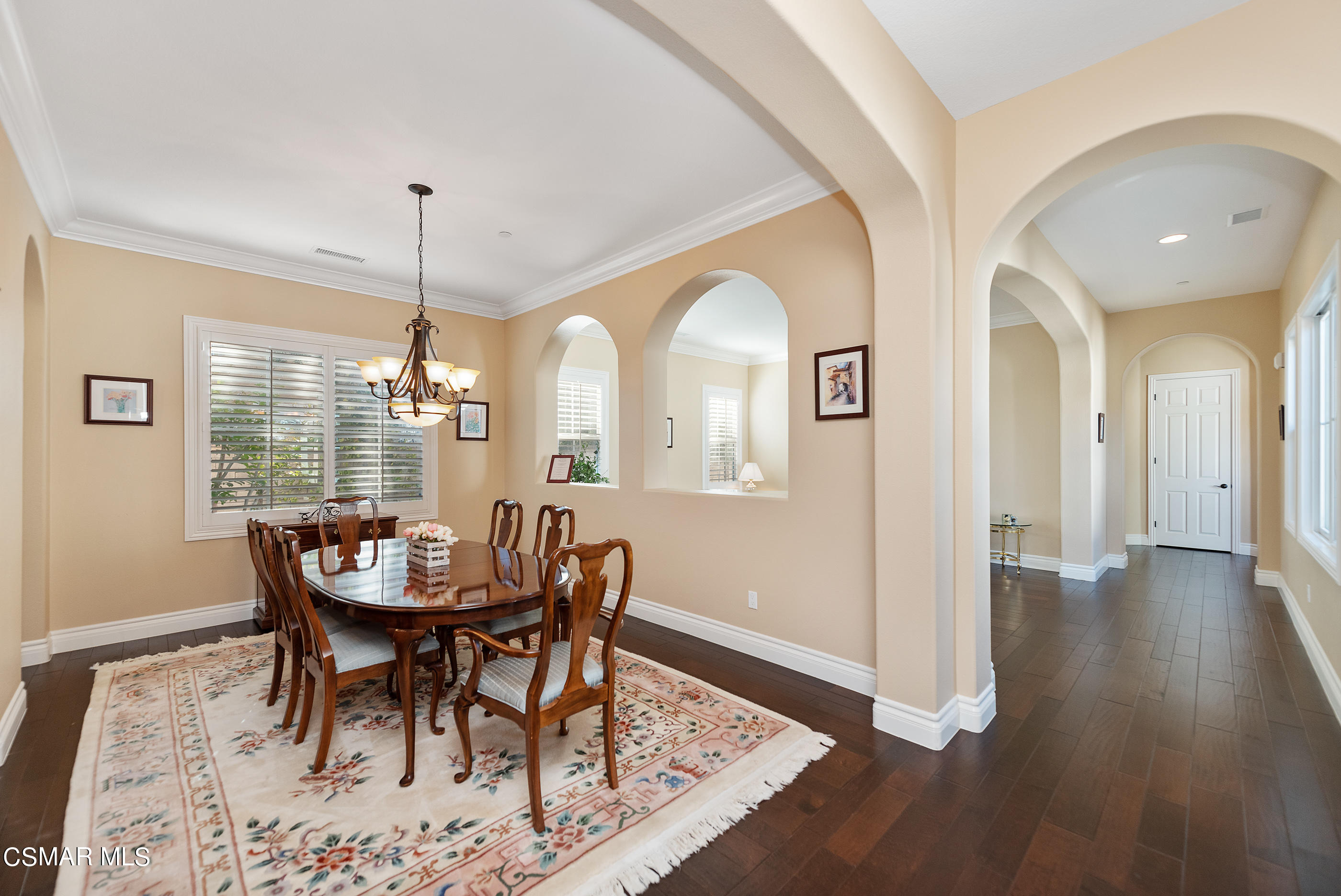 13740 Pinefield Court Moorpark, CA 93021 - Photo 8 of 62 a view of a dining room with furniture window and wooden floor