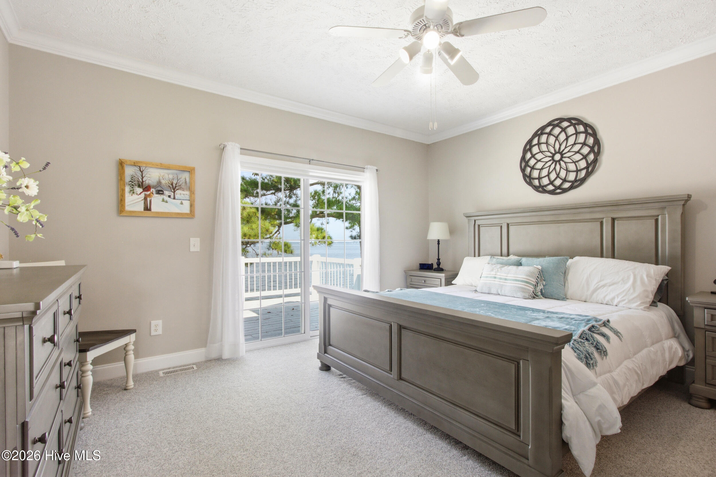 144 Great Neck Road Havelock, NC 28532 - Photo 6 of 49 Primary Bedroom with River View and Direct Deck Access