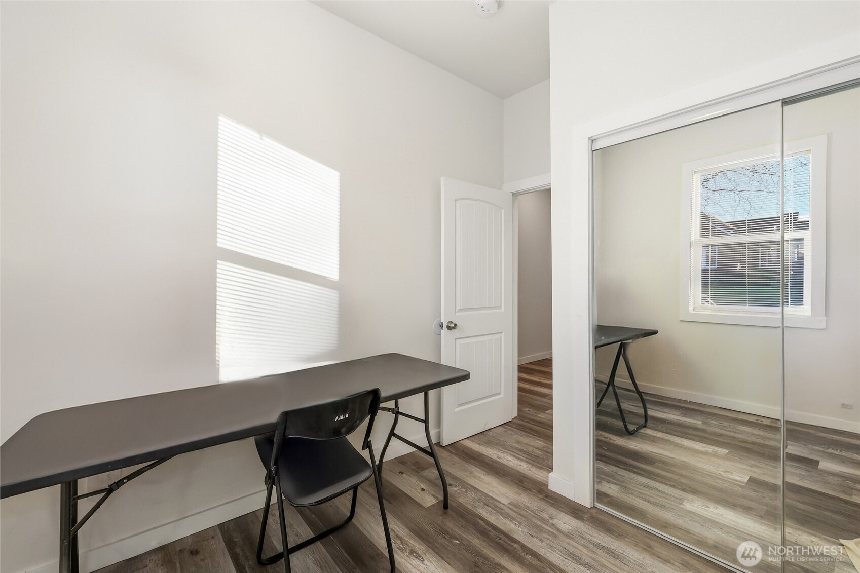 856 Northwest Folsom Street Chehalis, WA 98532 - Photo 22 of 38 a view of a workspace with furniture and a window