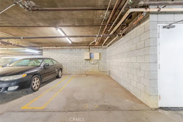 a view of parking garage