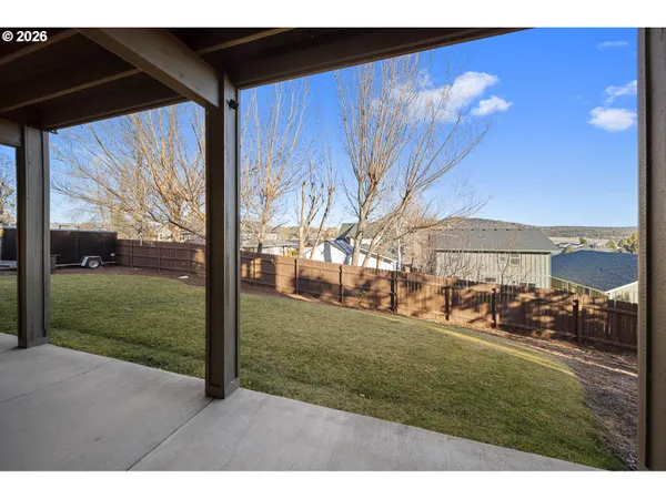 a view of a porch with a yard