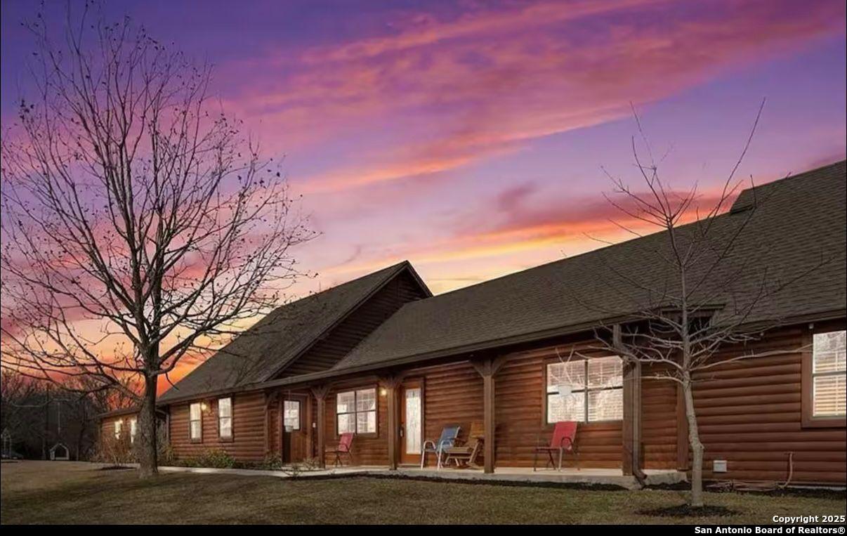 a front view of a house