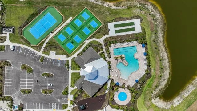 a bird view of building