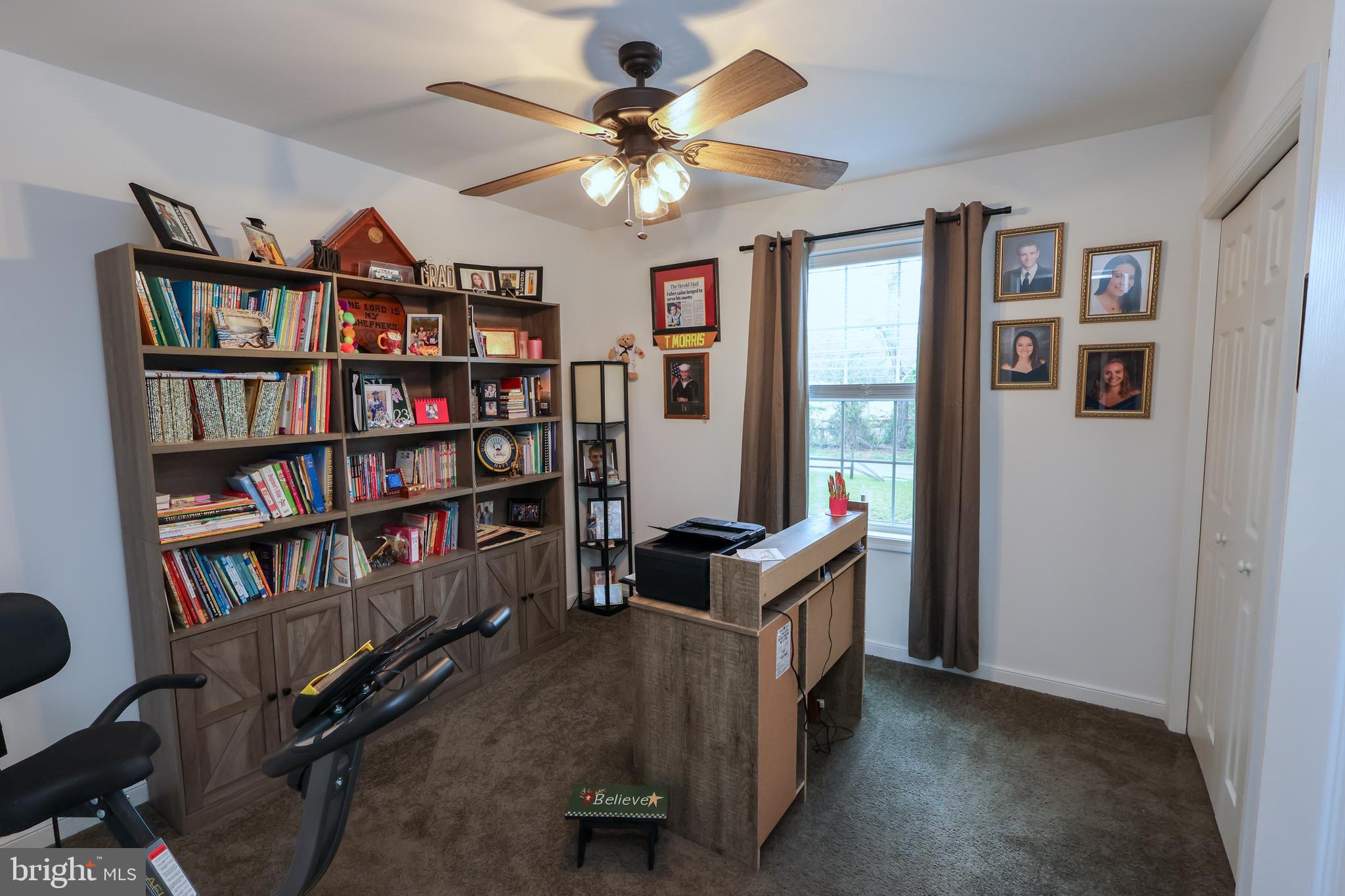 16919 Shaffer Road Sharpsburg, MD 21782 - Photo 26 of 58 a view of a workspace with bookshelf