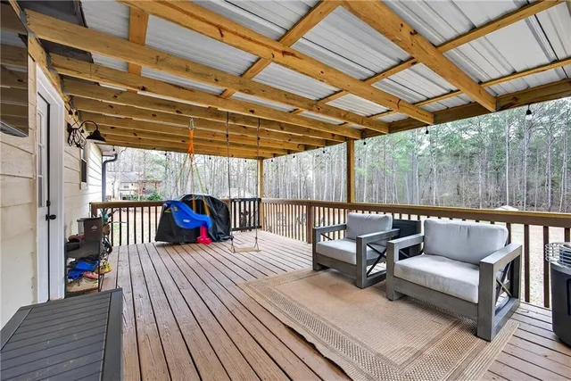 a view of outdoor seating