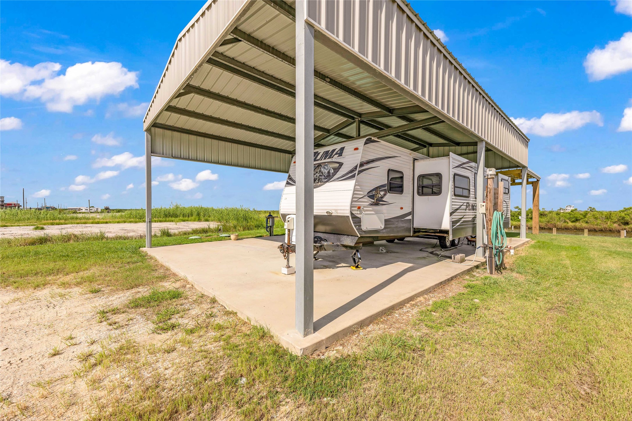 1306 Mabry Port Bolivar, TX 77650 - Photo 12 of 22 a view of a balcony with a ocean view