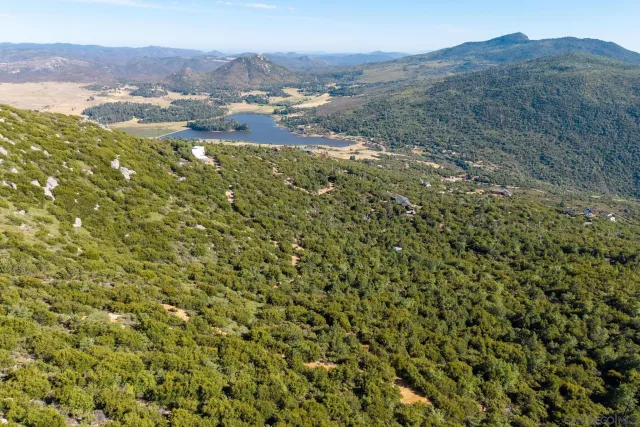 a view of city and mountain