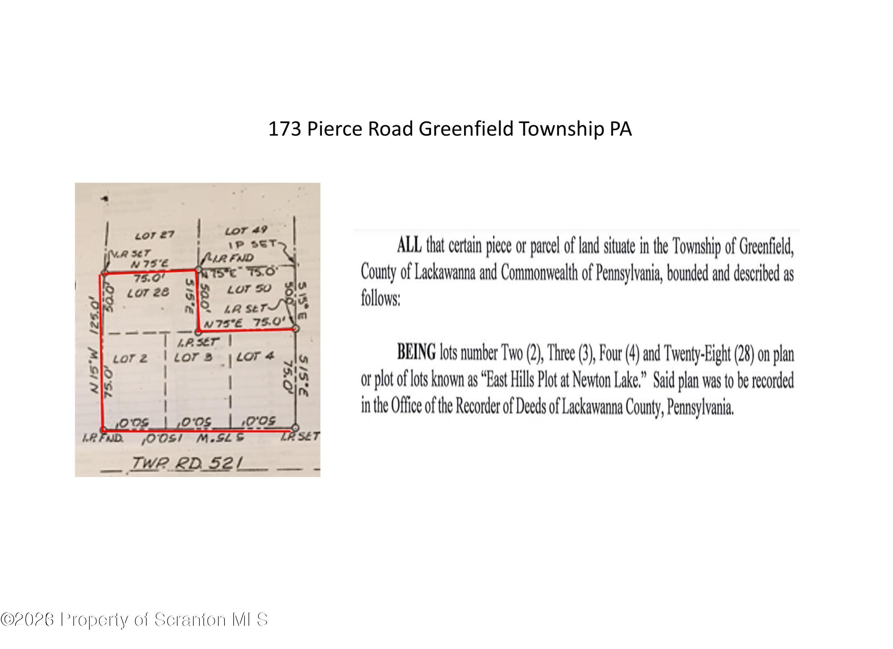 173 Pierce Road Carbondale, PA 18407 - Photo 3 of 6 Lot