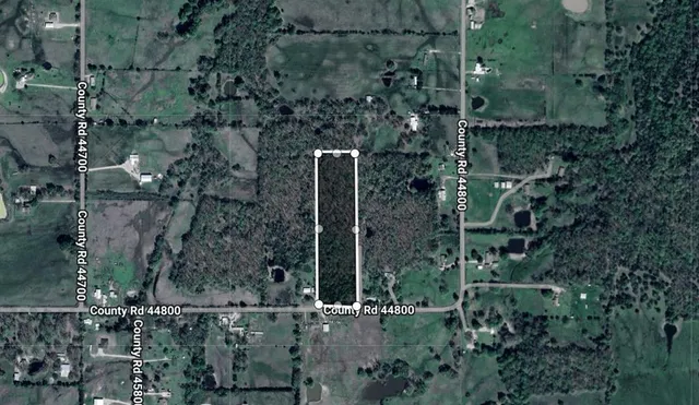 an aerial view of house