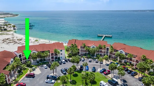 a view of a city and ocean view