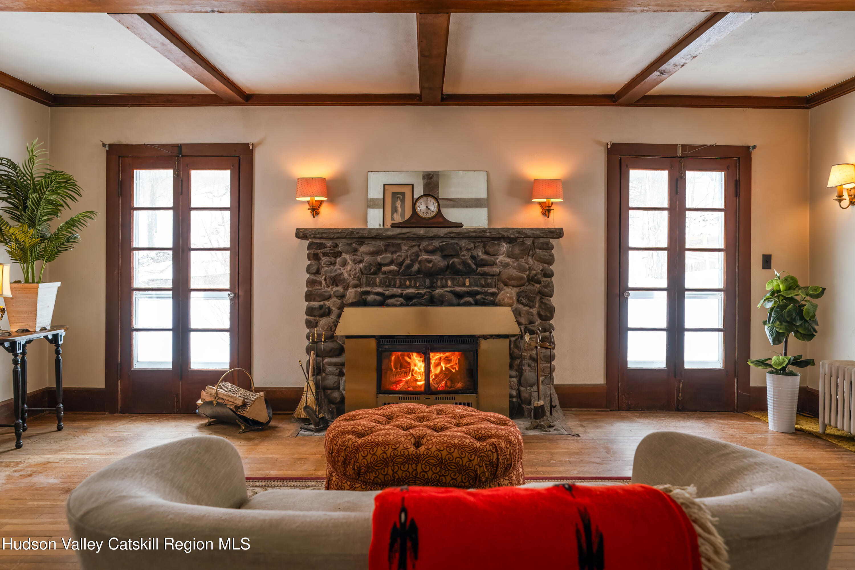 5020 Vega Mountain Road Roxbury, NY 12474 - Photo 6 of 31 a living room with furniture window and fireplace