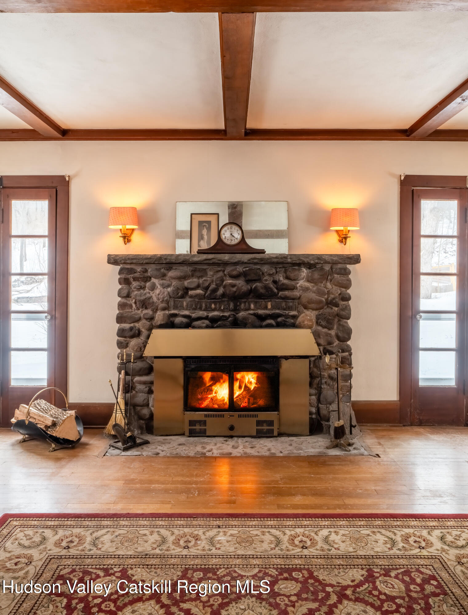 5020 Vega Mountain Road Roxbury, NY 12474 - Photo 7 of 31 a living room with a fireplace