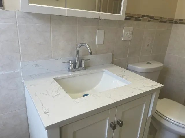 a bathroom with a sink and a toilet