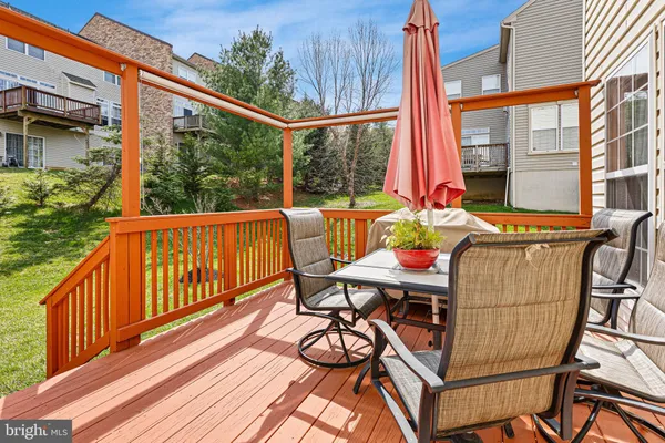 a view of outdoor space with seating area