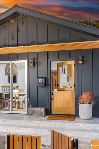 a view of front door of house