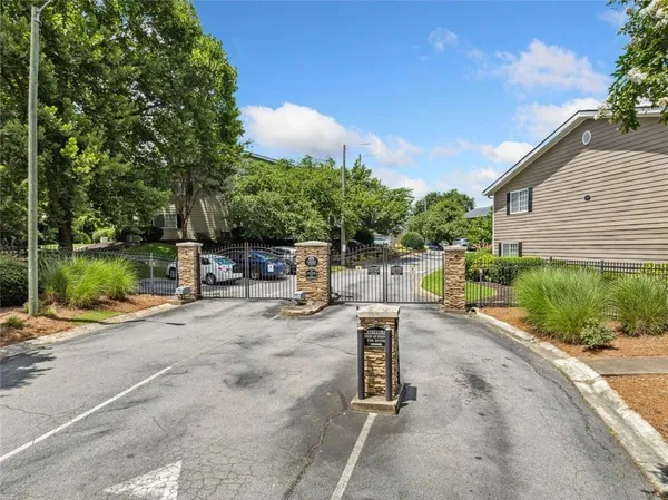 a view of wooden fence