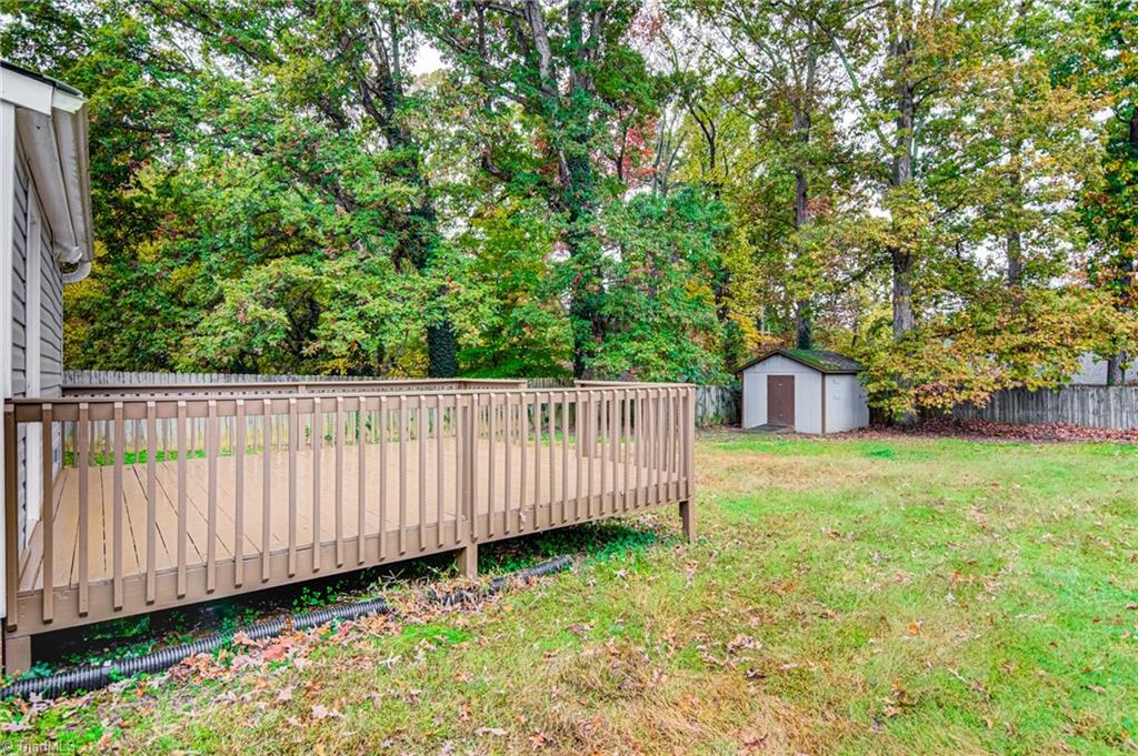 1145 Tabor Street High Point, NC 27262 - Photo 23 of 24 Large backyard with plenty of space for gardening, relaxation, and play!