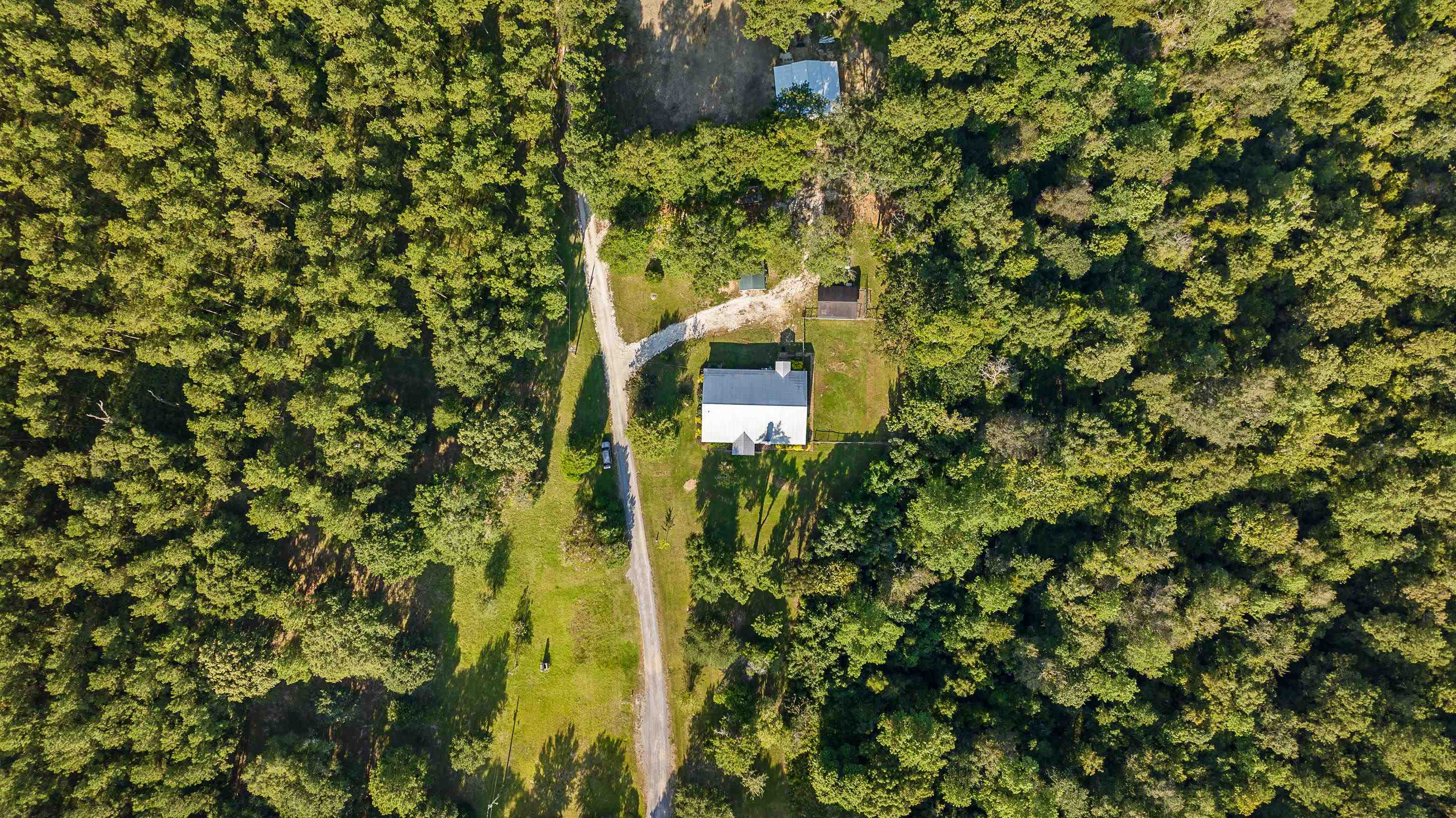 9350 Tompkins Road Stockton, AL 36579 - Photo 8 of 36 Aerial view of property's location featuring a heavily wooded area