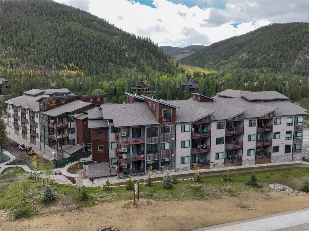 125 West Keystone Road, Unit 301 Keystone, CO 80435 - Photo 13 of 23 a aerial view of a house with a garden and sitting area