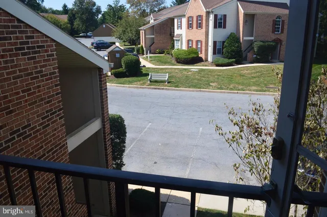 a view of a porch with a yard