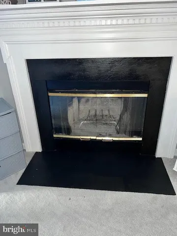 a closeup of a fireplace